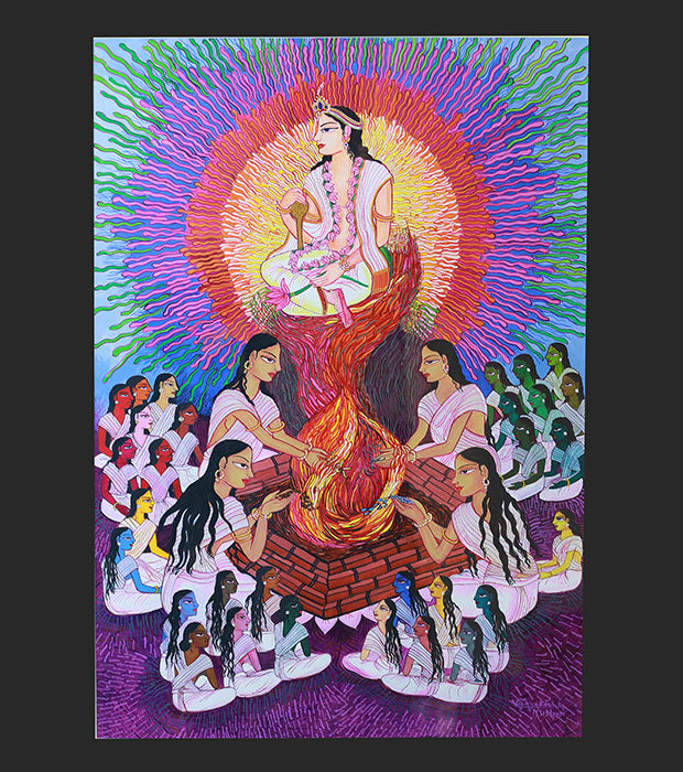 Birth of Sun — Original Watercolour by Vijayalakshmi