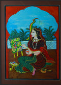 Lady Artist Creating the Creation